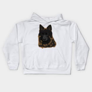 Bohemian Shepherd Dog (Large Design) Kids Hoodie